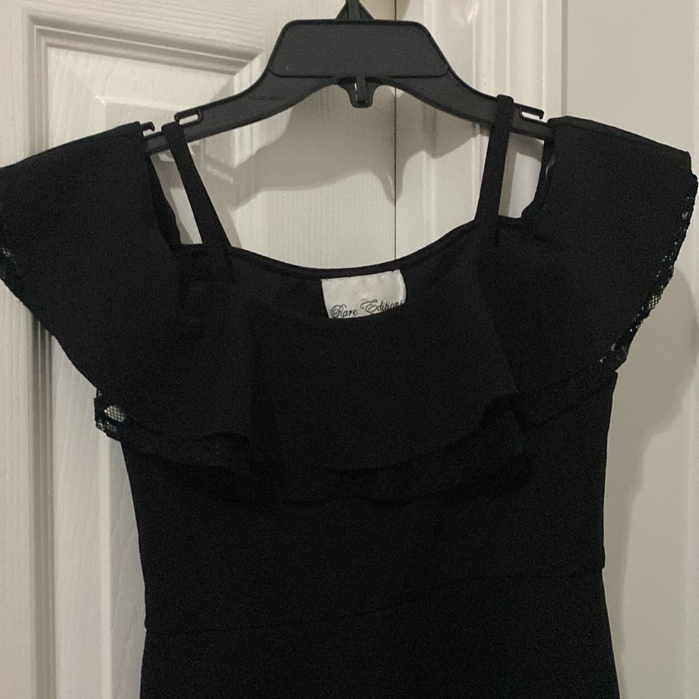 Girl’s Rare Editions Black Dress - Picture 2 of 4